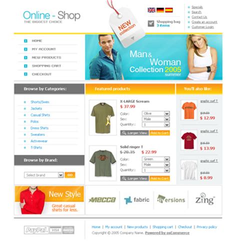 Even little businesses have their internet store and commerce merchandise globally. 14 Free Ecommerce Templates Photo Gallery Images - E ...