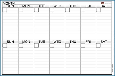 √ Free Printable 2 Week Calendar Template