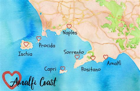 32 Map Of Positano Italy Maps Database Source