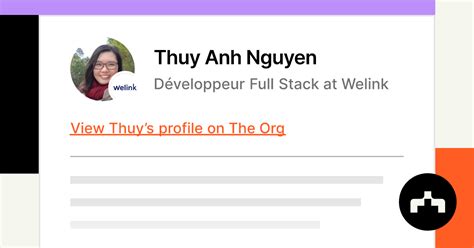 Thuy Anh Nguyen Développeur Full Stack At Welink The Org