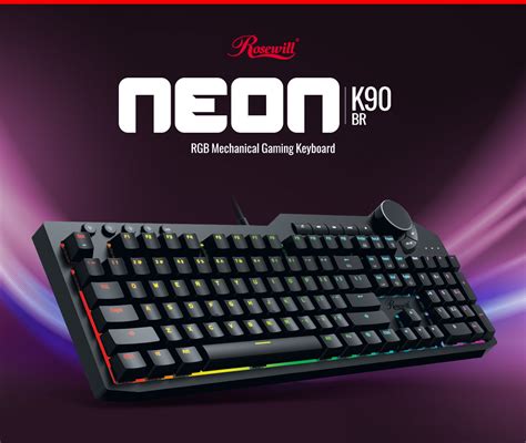 Rosewill Neon K90 Rgb Mechanical Gaming Keyboard With Kailh Blue