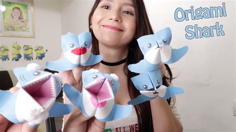 How to make an ORIGAMI SHARK for your Baby Shark Dance ...