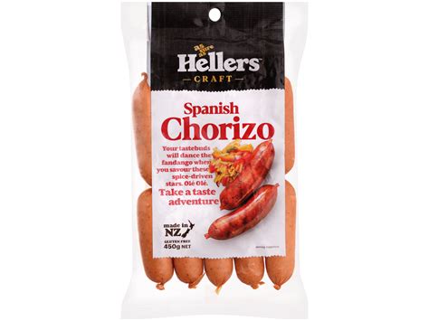 Spanish Chorizo Hellers Sausages Nzs Butcher