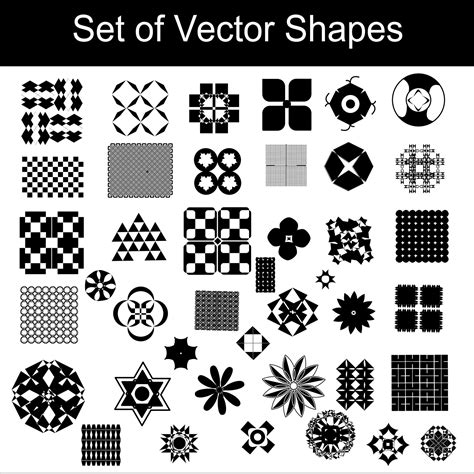 Pack Of Editable Vector Shapes 20377306 Vector Art At Vecteezy