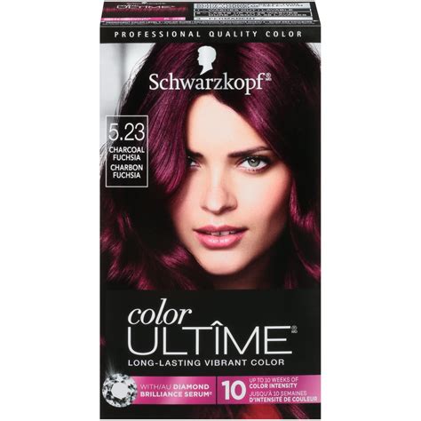 Schwarzkopf Ultime Permanent Hair Color Cream 523 Charcoal Fuchsia