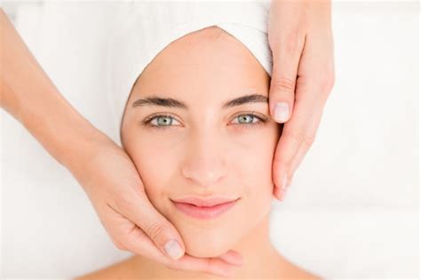 Premium Photo Attractive Woman Receiving Shoulder Massage At Spa Center