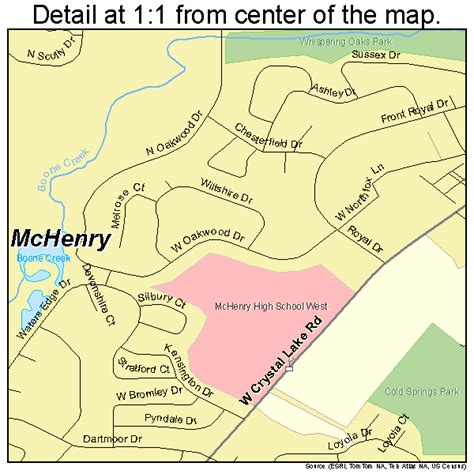 Mchenry Illinois Street Map 1745694