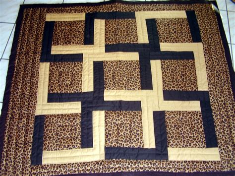 Black And Leopard Animal Throw Quilt Quilts Throw Quilt Animal Throws