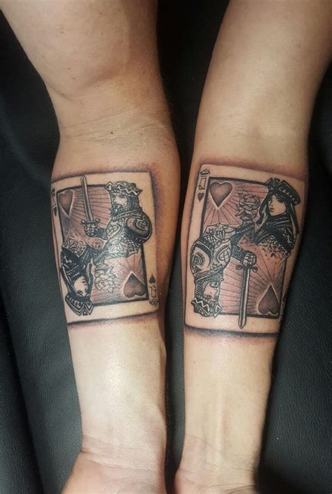 King Of Hearts And Queen Of Hearts Tattoos Heart Tattoos Meaning
