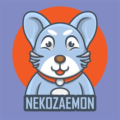 Premium Vector Awesome Cute Neko Cat Mascot Logo Icon