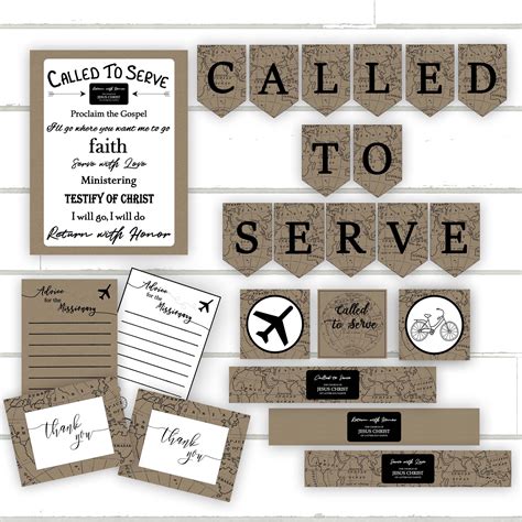 Missionary Printable Packet Mission Farewell Decorations Etsy
