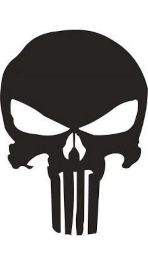 Punisher Skull Svg File Etsy