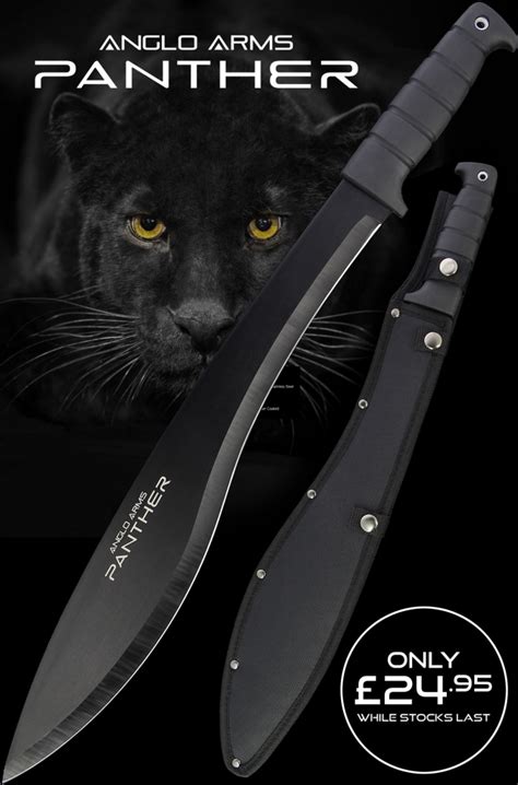 Black Panther Kurki Machete Knifewarehouse