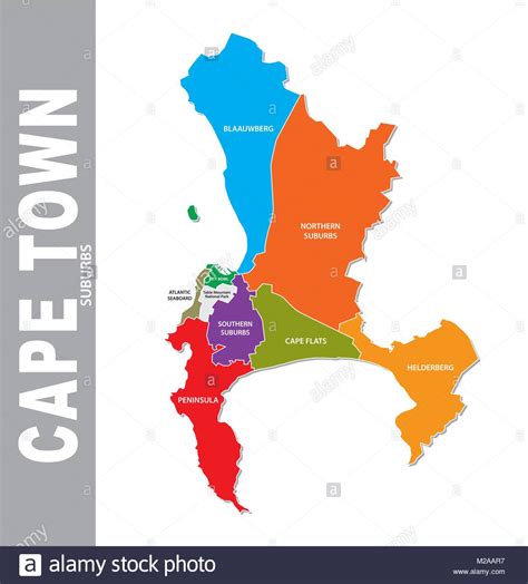 In the table, whatever stage it says means if loadshedding is at that stage or higher then there will be loadshedding at that time. Colorful cape town suburb vector map Stock Vector Art ...