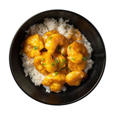 Premium Photo Isolated Bowl Of Asian Curry Shrimp And Rice