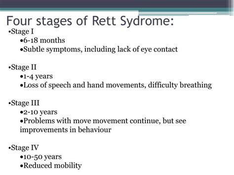 Ppt Rett Syndrome Powerpoint Presentation Id 2705532