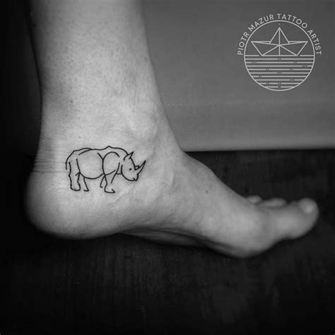 Rhino Tattoo Rhino Tattoo Baby Tattoos Minimal Tattoo