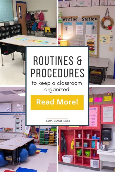 Classroom Routines And Procedures To Help With Classroom Organization