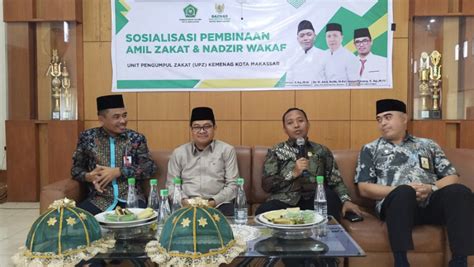 Kemenag Kota Makassar Dan Baznas Gelar Sosialisasi Pembinaan Amil Zakat Dan Nadzir Wakaf