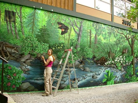 Hyde Creek Nature Murals By Artist Kim On