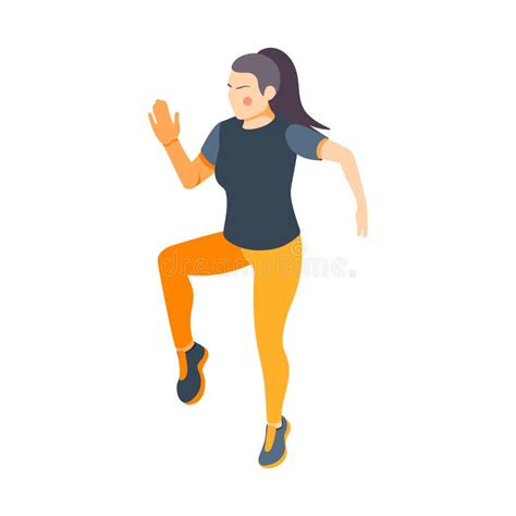 Warm Up Exercise Composition Stock Vector Illustration Of Cardio