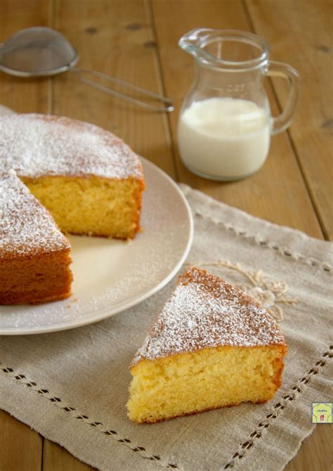 Torta Al Latte Caldo O Hot Milk Sponge Cake Soffice E Facile Torta Al Latte Caldo Torta Al