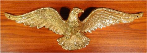 solid brass eagle sculpture wall art for above door home american heavy the kings bay