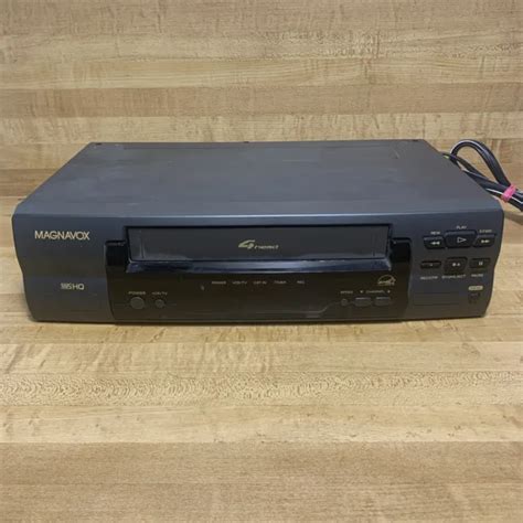 Philips Magnavox Vr Bmg Vcr Vhs Player Recorder Head Tested No