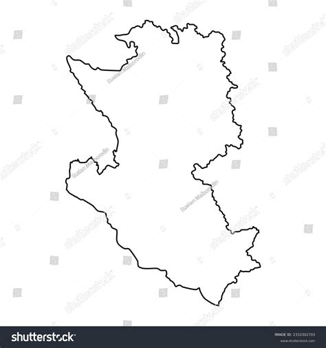 Zlatibor District Map Administrative District Royalty Free Stock