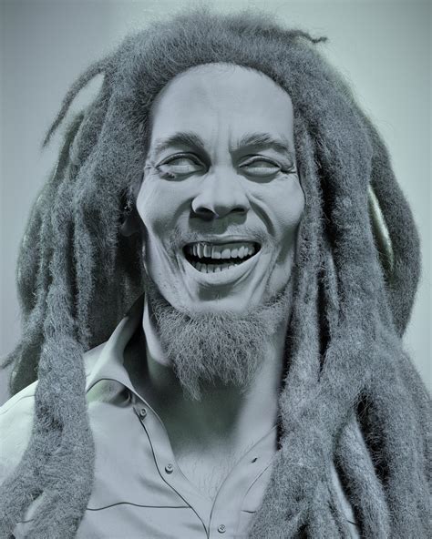 Piotr Kujko Photorealistic Bob Marley