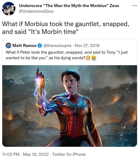 What If Morbius Took The Gauntlet Snapped And Said Its Morbin Time