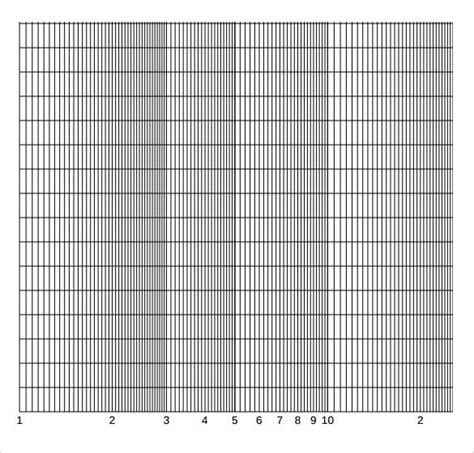 4 Cycle Semi Log Graph Paper Printable Printable Graph Paper Graph