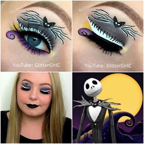 Halloween Jack Skellington Makeup Look Disney Eye Makeup Halloween