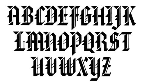 Gothic And Old English Alphabets 100 Complete Fonts Lettering