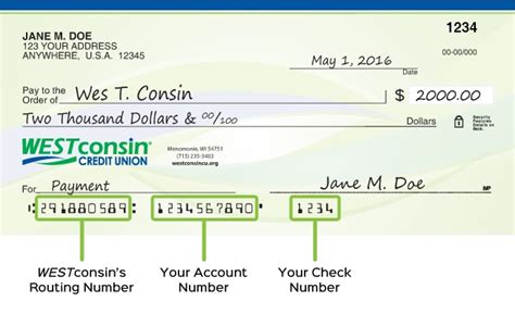 Check Routing And Account Numbers