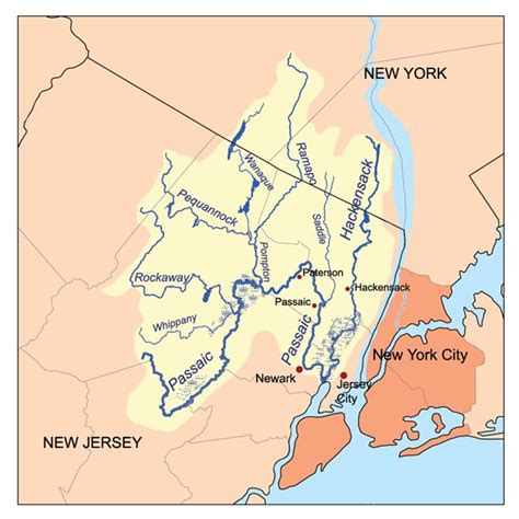 Go To List List Of Rivers Of New Jersey River North America Map