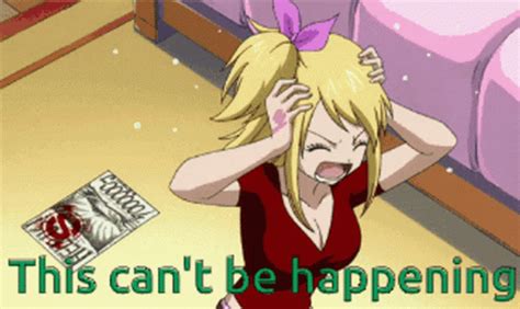 Anime Fairy Tail Lucy Heartfilia Shaking My Head Unbelievable 