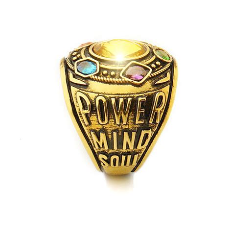 New Infinity Gauntlet Power Ring The Infinity War Stones Power Jewelry