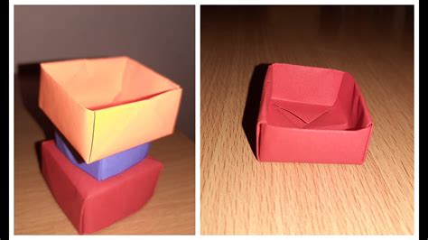 Origami Box How To Make Origami Square Box Youtube