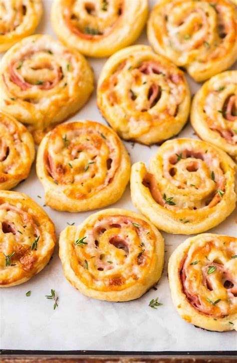 Ham And Cheese Pinwheels Puff Pastry Crispy Ham Melty Cheese And