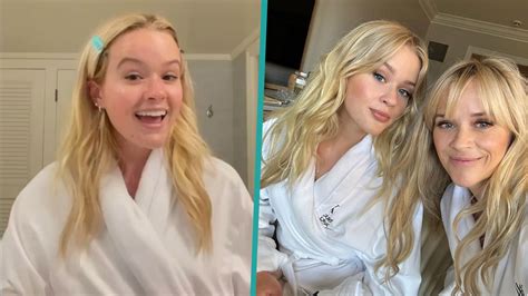 reese witherspoon and lookalike daughter ava phillippe twin in cute grwm video access