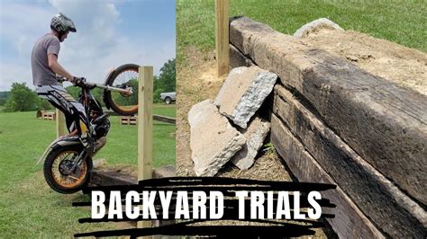 Moto Trials Backyard Obstacle Course Build Part 3 Splat Wall Youtube