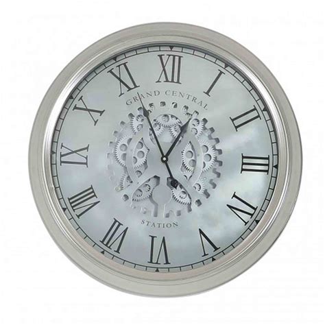 Round Wall Clock With Roman Numerals Home Accessories