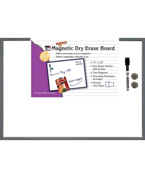 Dry Erase Boards Magnetic 17 X 23 Werasermarker And 2 Magnets