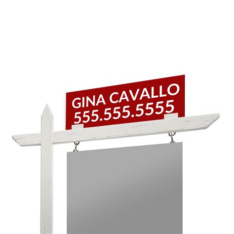 4mm Coroplast Sign Riders 18" x 6" - AgentStore.com