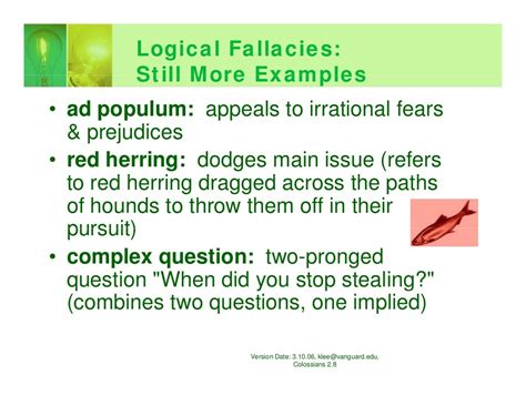 Logical Fallacies Ppt 1