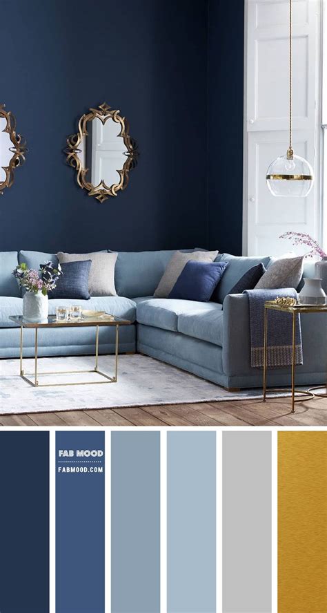 Shades Of Blue And Grey Living Room Blue Grey And Gold Colour Scheme