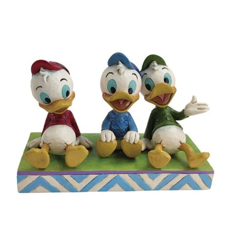 Huey Dewey And Louie Sitting Figurine Enesco Licensed Tware Wholesale