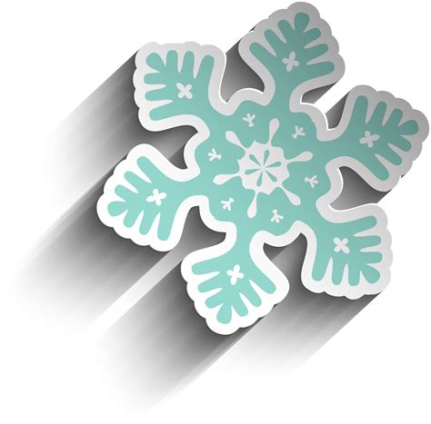 Ftestickers Snow Snowflake Blue 3deffect Sticker By Pann70