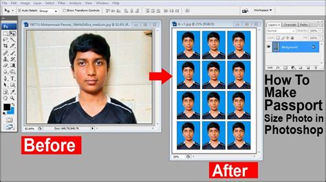How To Make Passport Size Photo In Adobe Photoshop Step By Step YouTube